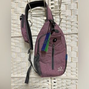 Waterfly Urban Elite 2 UltraLight Crossbody Bag heather purple nwt‎